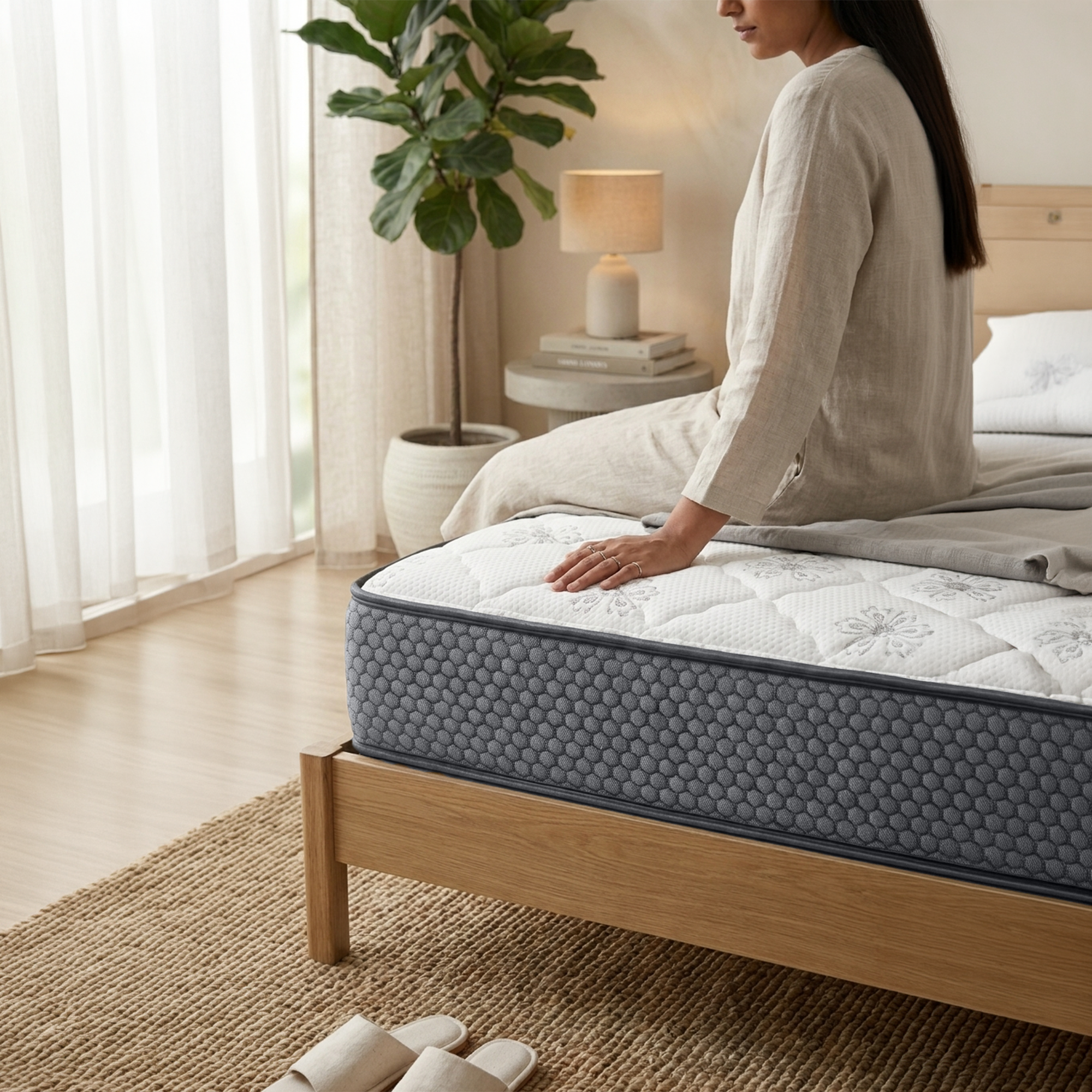 Dreamzee Ortho-Back 100% Natural Latex + Rebonded Foam Hybrid Mattress - Hard Comfort - Image 5