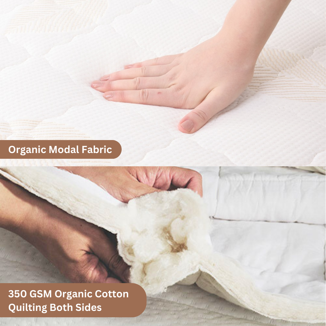 Dreamzee Lush - 100% Natural Latex + Pocket Springs Certified Hybrid Luxurious Mattress - Medium Soft Comfort - Image 4