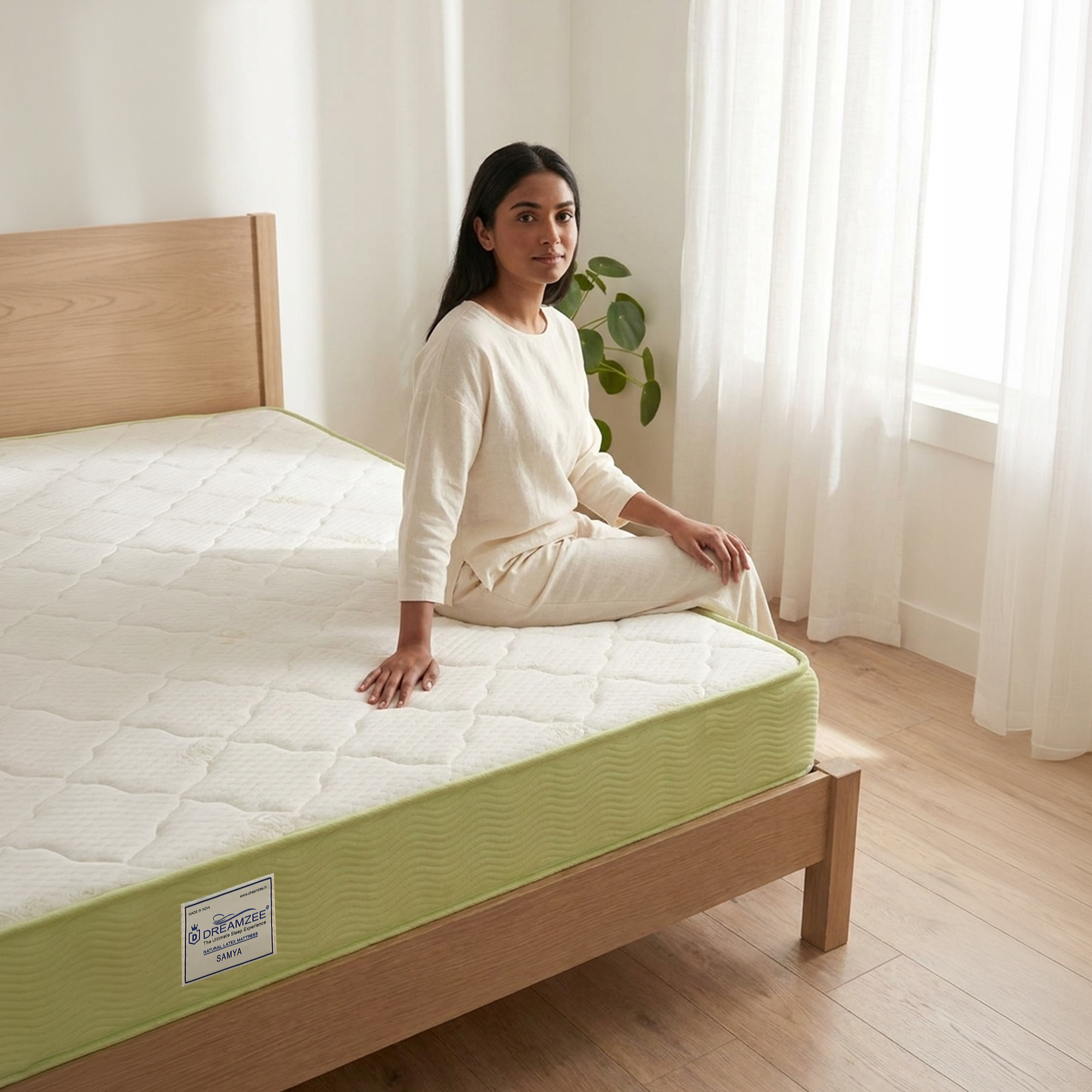 Dreamzee Samya - 100% Certified Natural Latex + Coir Hybrid Mattress – Hard Comfort - Image 2